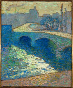 El Sena en Ruán al amanecer (óleo sobre lienzo) de Robert Antoine Pinchon