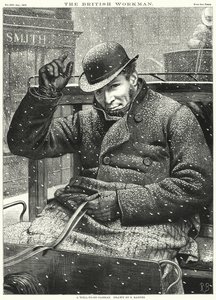 Un cochero acomodado (grabado) de Robert Barnes