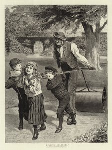 Jardinero ayudante de Robert Barnes