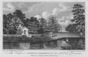 El templo en los jardines de Chiswick, la residencia del duque de Devonshire