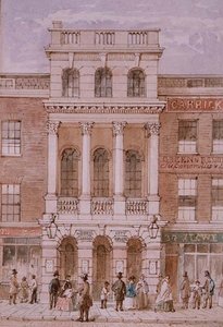 Teatro de la Ciudad de Londres, Bishopsgate de Robert Blemell (attr. to) Schnebbelie