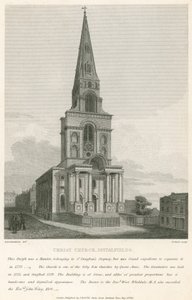 Iglesia de Cristo, Spitalfields, Londres de Robert Blemell Schnebbelie