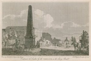 Entrada a Londres por el Obelisco en la carretera de Surrey