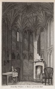 Gran ventanal o receso de Crosby Hall de Robert Blemell Schnebbelie
