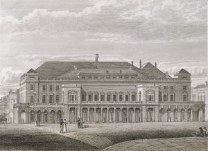 El Teatro del Rey, Haymarket, grabado por Bartholomew Howlett, pub. por Robert Wilkinson, 1820 de Robert Blemell Schnebbelie