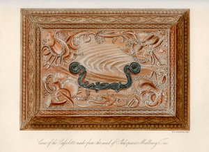 Cassolette tallada hecha de la madera del árbol de morera de Shakespeare, siglo XVIII, 1840