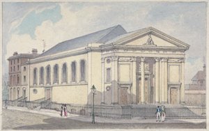 Iglesia Católica Romana de Santa María, Moorfields, Ciudad de Londres de Robert Blemmell Schnebbelie