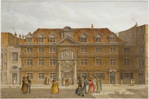 Vista de Blackwell Hall en King Street, Ciudad de Londres, 1819 de Robert Blemmell Schnebbelie