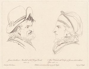 James Smithson y Alice Whitworth de Robert Blyth, after John Hamilton Mortimer
