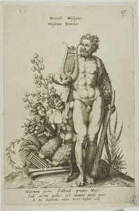 Hércules, placa 16 de Parnassus Biceps de Robert Boissard