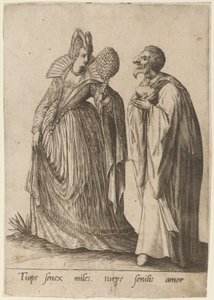 Turpe senex miles... de Robert Boissard after Jean Jacques Boissard