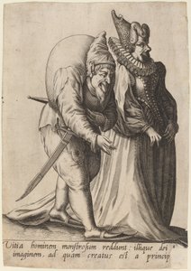 Vitia hominem monstrosum... de Robert Boissard after Jean Jacques Boissard
