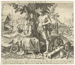 Alemania Germania (título sobre objeto) Alegorías de los países europeos (título de la serie) de Robert Bossart