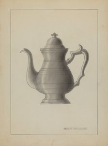 Cafetera de peltre