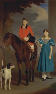 John Gubbins Newton y su hermana, Mary Newton