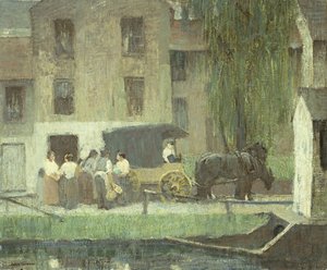 El Carro del Vendedor en el Canal, New Hope de Robert C. Spencer