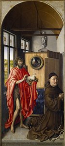 San Juan Bautista y el franciscano Heinrich von Werl, 1437