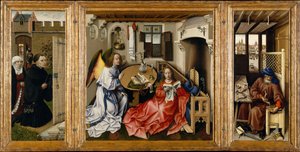 La Anunciación, Tríptico de Mérode, ca. 1428-1432