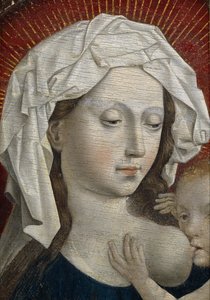 La Virgen amamantando al Niño, siglo XV de Robert, Campin