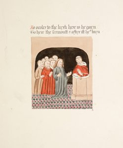 Ms. New Coll 380, f35r. Las antigüedades de la Iglesia Catedral de Santa María, Carlisle, dibujado por Robert Carlile, 1795 de Robert Carlile