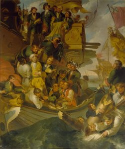 La captura del almirante Nils Ehrenskiöld en la batalla de Gangut