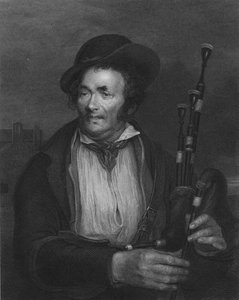 El gaitero, c1845 de Robert Charles Bell