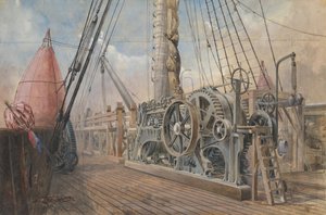 Cubierta del Great Eastern, el Canal del Cable, etc., 1866, 1865-66 de Robert Charles Dudley