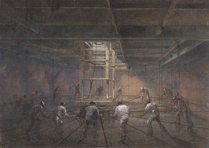Vista del interior de uno de los tanques a bordo del Great Eastern, 1865-66 de Robert Charles Dudley