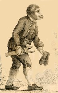 Viejas botas, un personaje bien conocido en Rippon en Yorkshire, 1821 de Robert Cooper