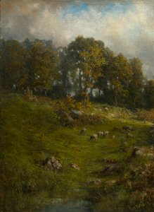 Un pastizal en la ladera, finales del siglo XIX-principios del siglo XX