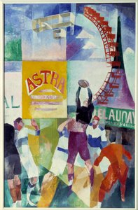 El equipo de Cardiff. Pintura de Robert Delaunay (1885 - 1941) de Robert Delaunay