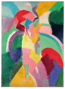 Mujer con paraguas o La Parisienne de Robert Delaunay