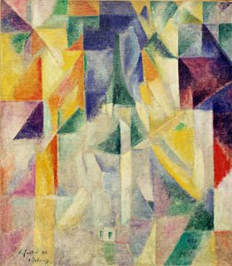 Ventanas. Pintura de Robert Delaunay (1885-1941), encáustica sobre lienzo de Robert Delaunay