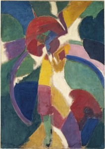 Mujer con una sombrilla, 1913 de Robert Delaunay