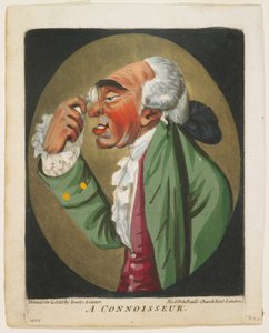 Un conocedor, de Un libro de cabezas, 1795 de Robert Dighton