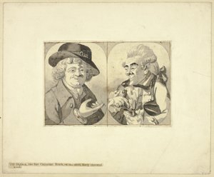 Dos caricaturas de busto