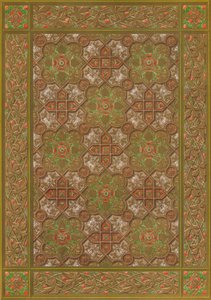 Un panel de cuero repujado por Habenicht, Viena, 1863 de Robert Dudley