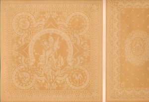 Lino damasco por el Sr. C. Faber, Stuttgart y los Sres. Burre Bros. Dumferline, 1863 de Robert Dudley