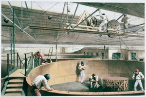 Fabricación del cable telegráfico transatlántico, c1865-1866 de Robert Dudley