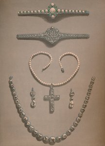 Collar, Pendientes, Pulseras Regalos de boda presentados a Alexandra de Dinamarca, 1863 de Robert Dudley