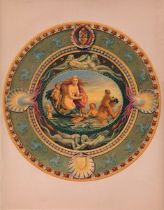 Plato en loza de mayólica, 1863 de Robert Dudley