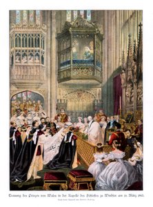 Boda de la Princesa Alexandra y el Príncipe Eduardo, Capilla de San Jorge en Windsor, 10 de marzo de 1863 de Robert Dudley