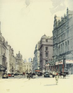 Glasgow: Gordon Street y Central Station (litografía en color)
