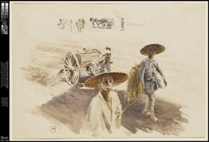 Un carro de riego, 1890