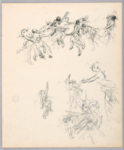 Dibujo, Figuras danzantes, 1882-83 de Robert Frederick Blum