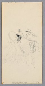Dibujo, Pared exterior: Vano, balcón y cornisa (anverso); dos figuras y líneas sin identificar (reverso), 1882 de Robert Frederick Blum