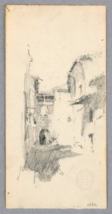 Dibujo, Escena callejera, 1882 de Robert Frederick Blum