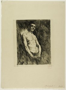 Figura semidesnuda de hombre de Robert Frederick Blum