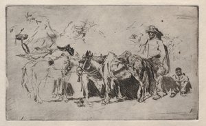 Hombres y burros, Roma de Robert Frederick Blum