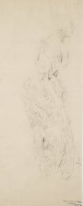 Boceto de mujer con vestido de flores, posiblemente para mural Moods to Music, 1893-98 de Robert Frederick Blum